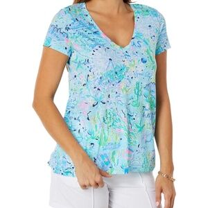 NWT Lilly Pulitzer Etta Texas Shirt Small